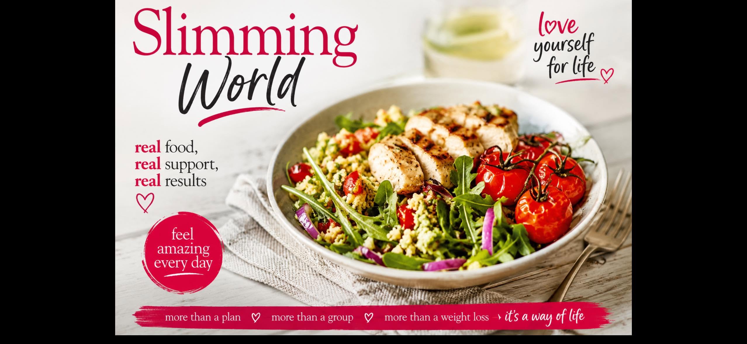 Slimming World healthy meal plate branding